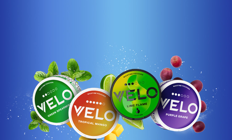 A variety of velo cans and fruits